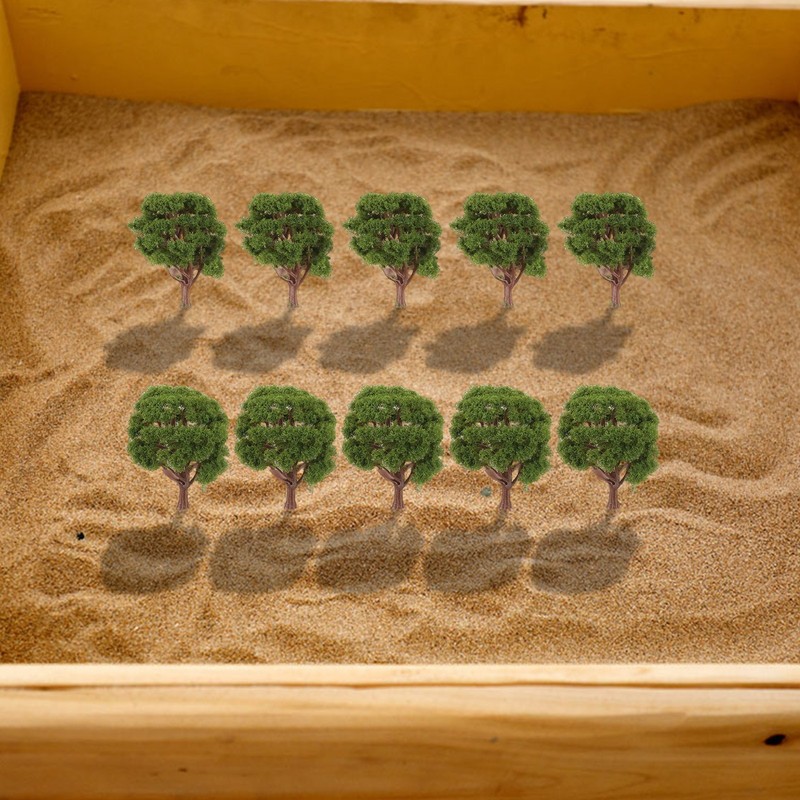 10* - 8cm/10cm Train Railway Model Trees Scenery Diorama Layout Artificial Tree gallery