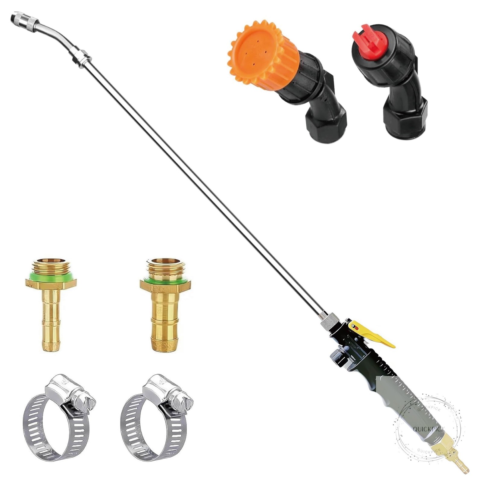 Stainless Steel Sprayer Wand Replacement with 3 Types of Nozzles, Fan Nozzle, gallery