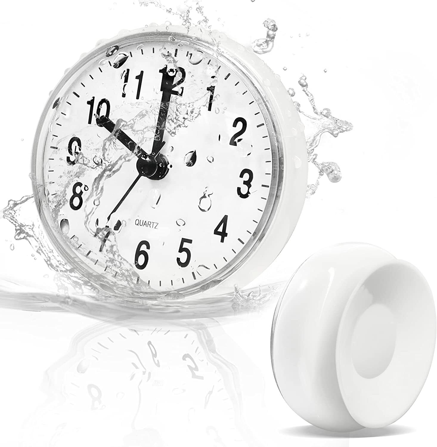 Betus Waterproof Bathroom Shower Clock with Large Suction Cup for Toilet Kitchen gallery
