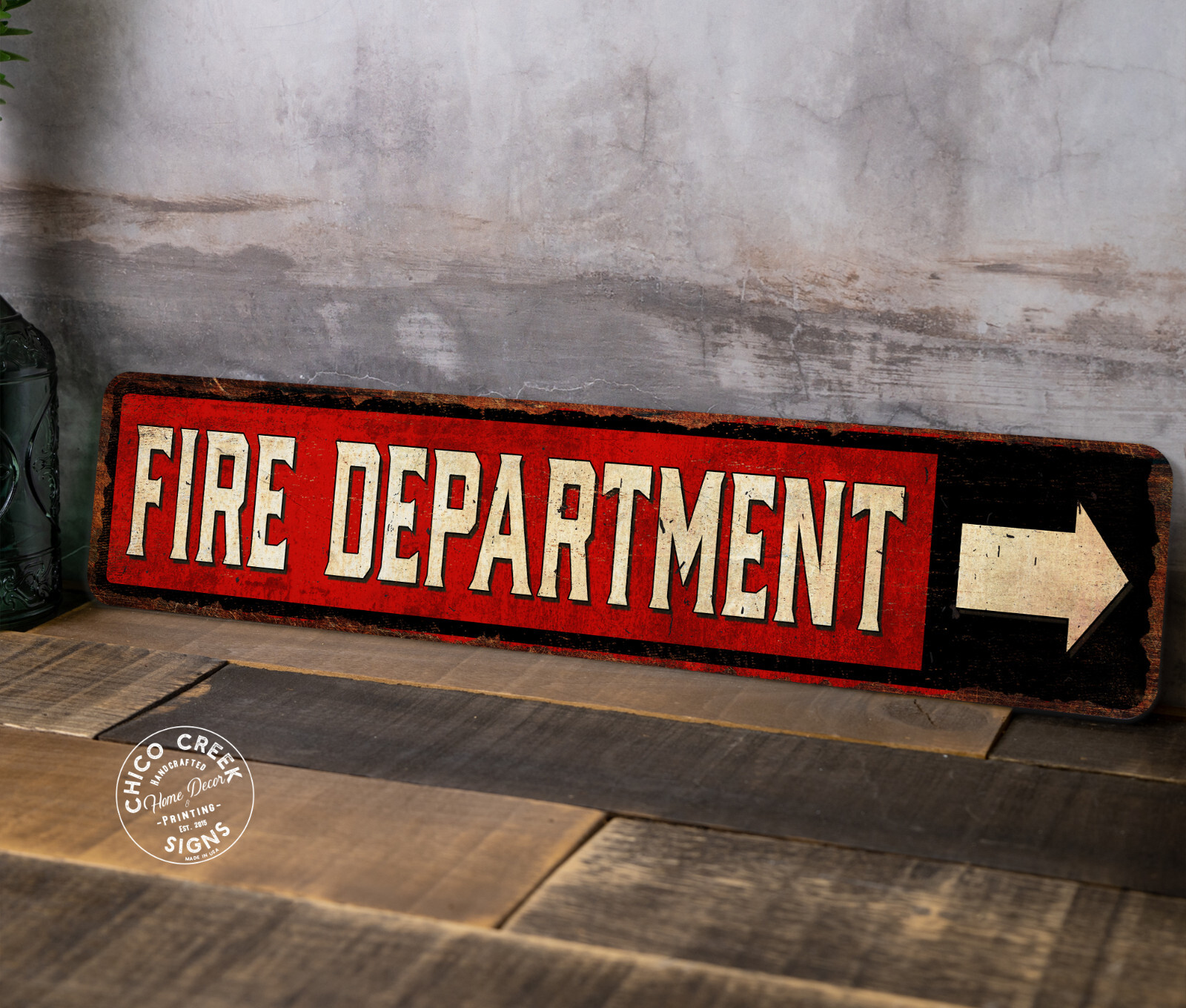 Fire Department Sign Fire Station Decor Firemen Firefighter Gift 104182001054 gallery