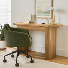 Writing Desk Oval Computer Table Workstation Drawer Storage Choose Your Clor