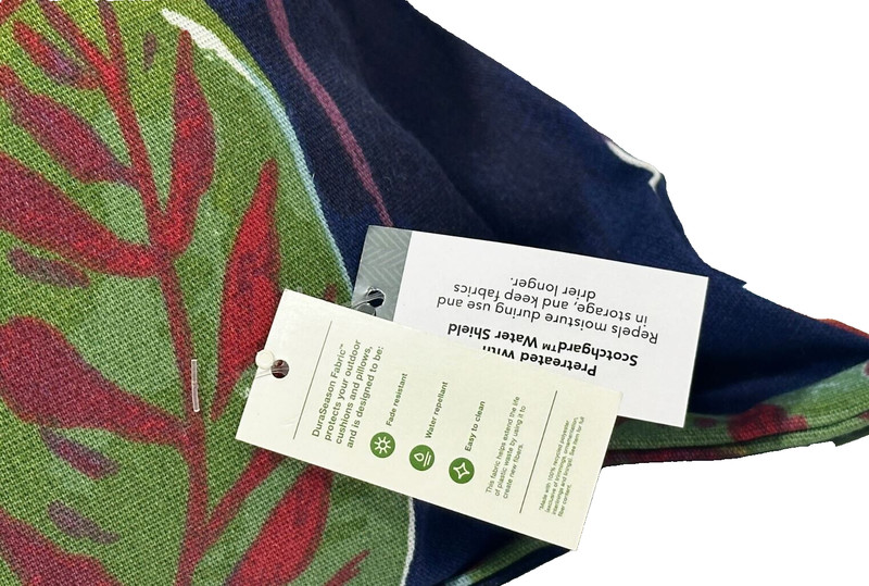 Threshold OUTDOOR Pillow Back Decor 24" x 26" Leaves Design Water Repellent gallery
