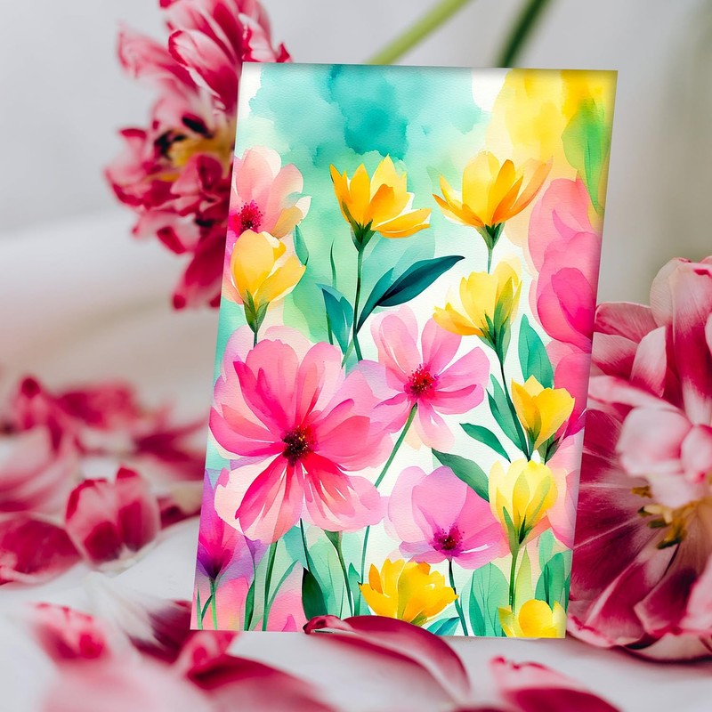 36 Floral Blank Note Cards With Envelopes - 4 x 6 inch All Occasion Greeting ... gallery