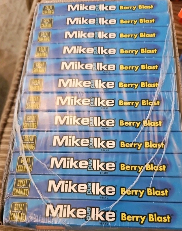 12 PACK! 4.25oz Each Mike & Ike BERRY BLAST Chewy Berry Flavored Candies Case! gallery