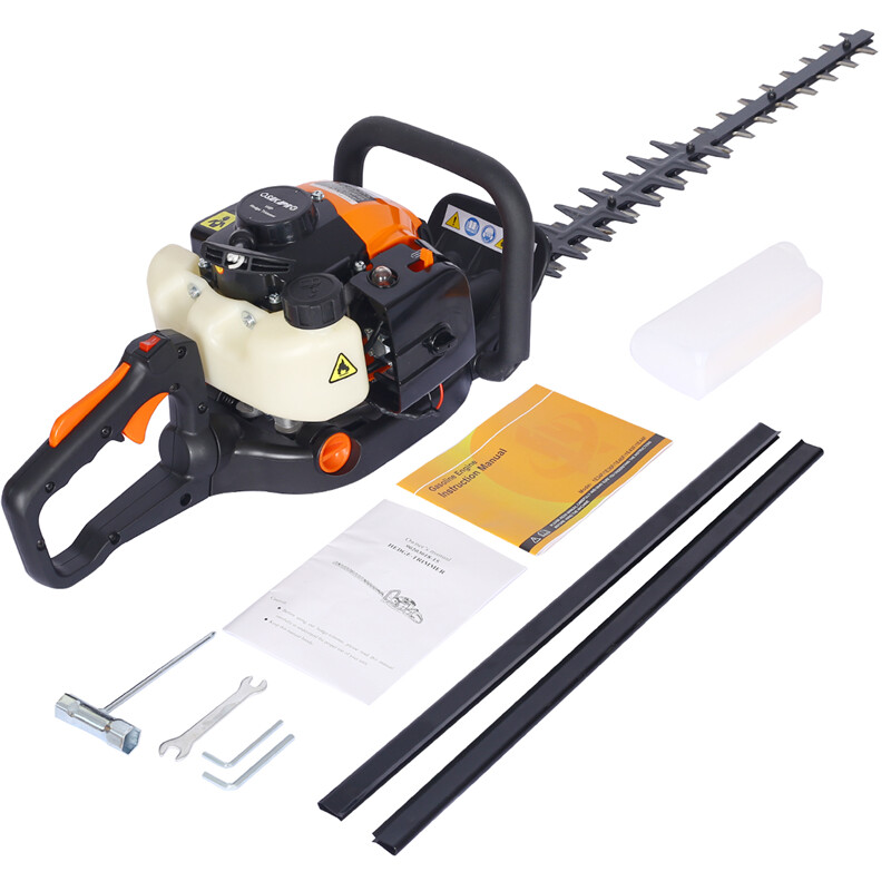 26cc 2-Cycle Gas Powered Hedge Trimmer Double Sided Blade 24" Recoil Gasoline gallery