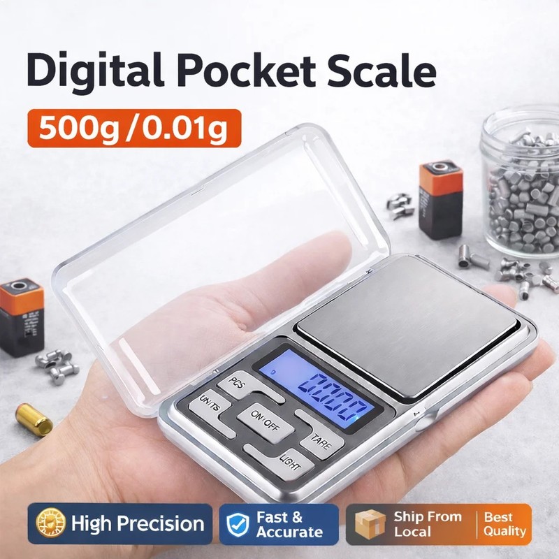 Mini High Precision Pocket Scale 500g/0.01g, Digital Scale... gallery