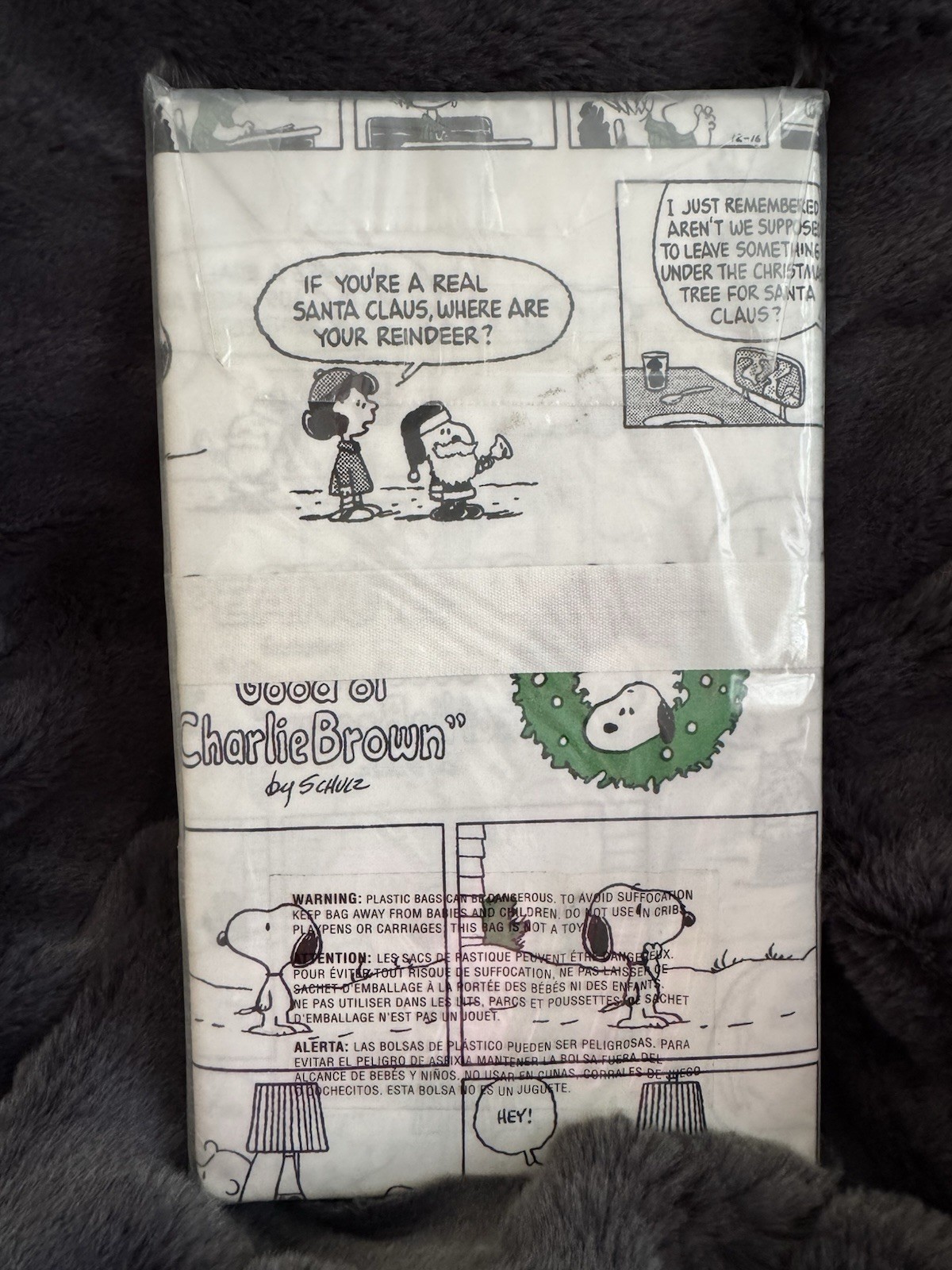 Pottery Barn ~PEANUTS CHRISTMAS CARTOON~ KING PILLOWCASE SET ~HOLIDAY~ SNOOPY gallery