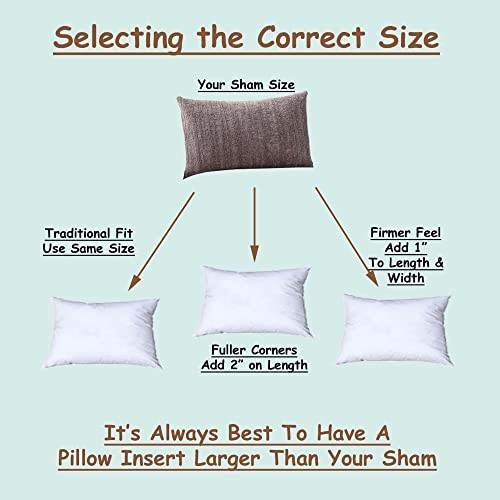 Pillowflex Synthetic Down Pillow Insert - 12x16 Down Alternative Pillow, Lumbar gallery