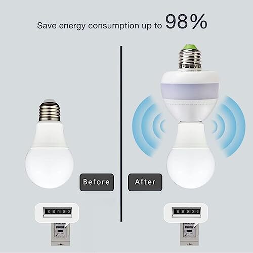 Motion Sensor Light Socket, Detector Screw Bulb Adapter gallery
