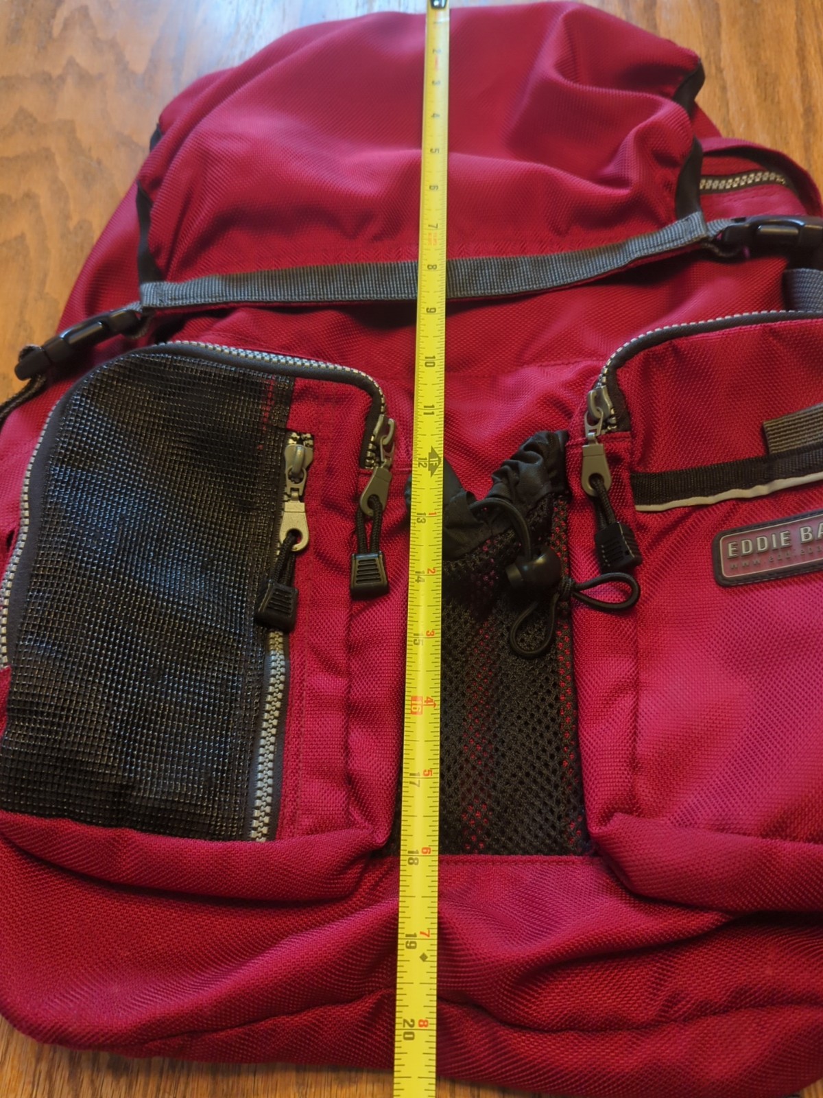 Eddie Bauer EBTEK Backpack EB1920 Red & Black Outdoors Large  4