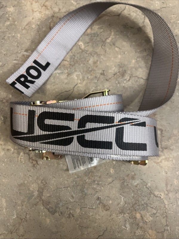 US Cargo Control USCC Ratchet Strap w Spring E Fitting 2" x 16' Gray gallery