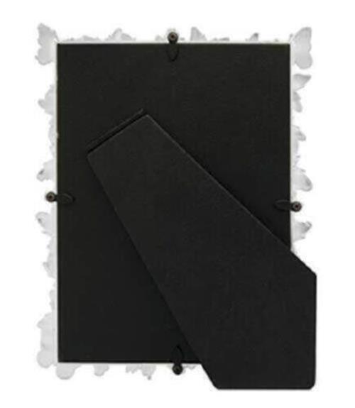 GIFTY GIFTY Silver Butterfly Photo Frame / 5x7 in | for Vertical and gallery