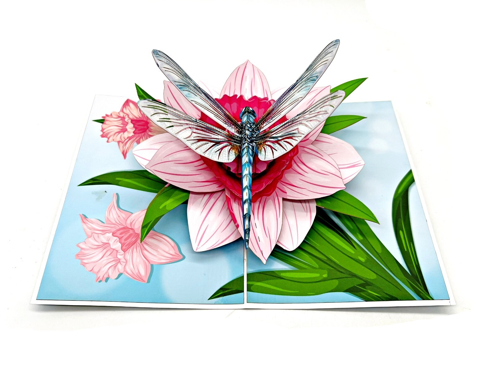 Dragonflies with Floral, Pop Up Card, 3D Popup Greeting Cards for all occasion gallery