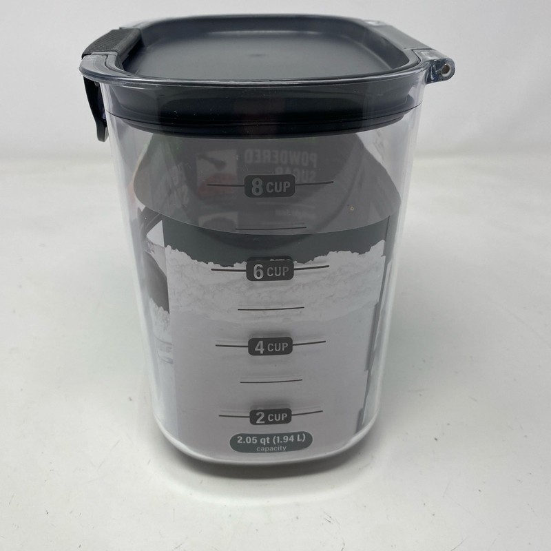 Progressive ProKeeper+ Powdered Sugar Container, Clear/Gray, 2.05 Qt gallery