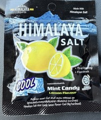 Delicious Himalayan Salt Mint Candy – Lemon Flavor, 12 Individual Packs