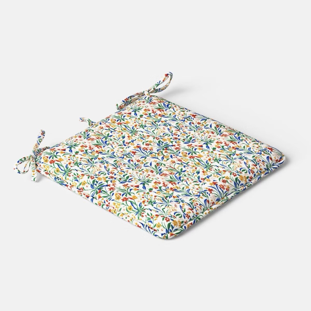 Room Essentials™ 17"x17" Floral Print Seat Cushion Multi Warm Chair Cushion gallery