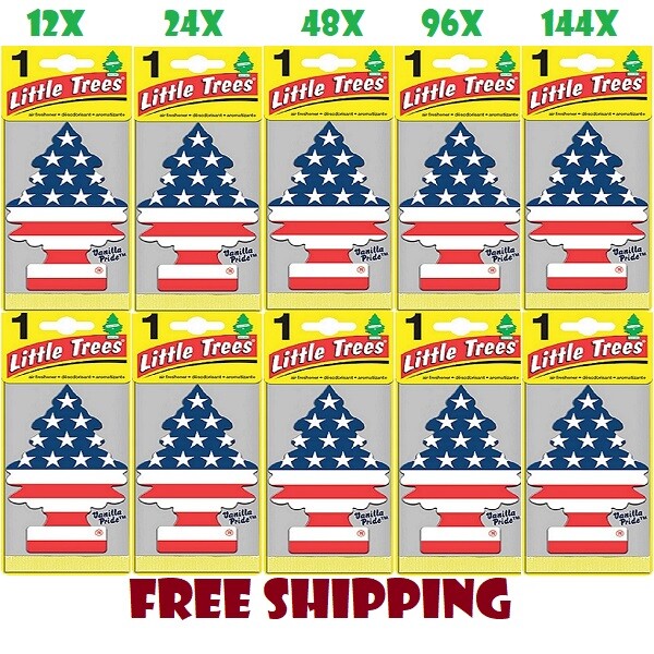 Air Freshener Vanilla Pride Little Trees MADE IN USA Pack of 12-24-48-96-144 gallery