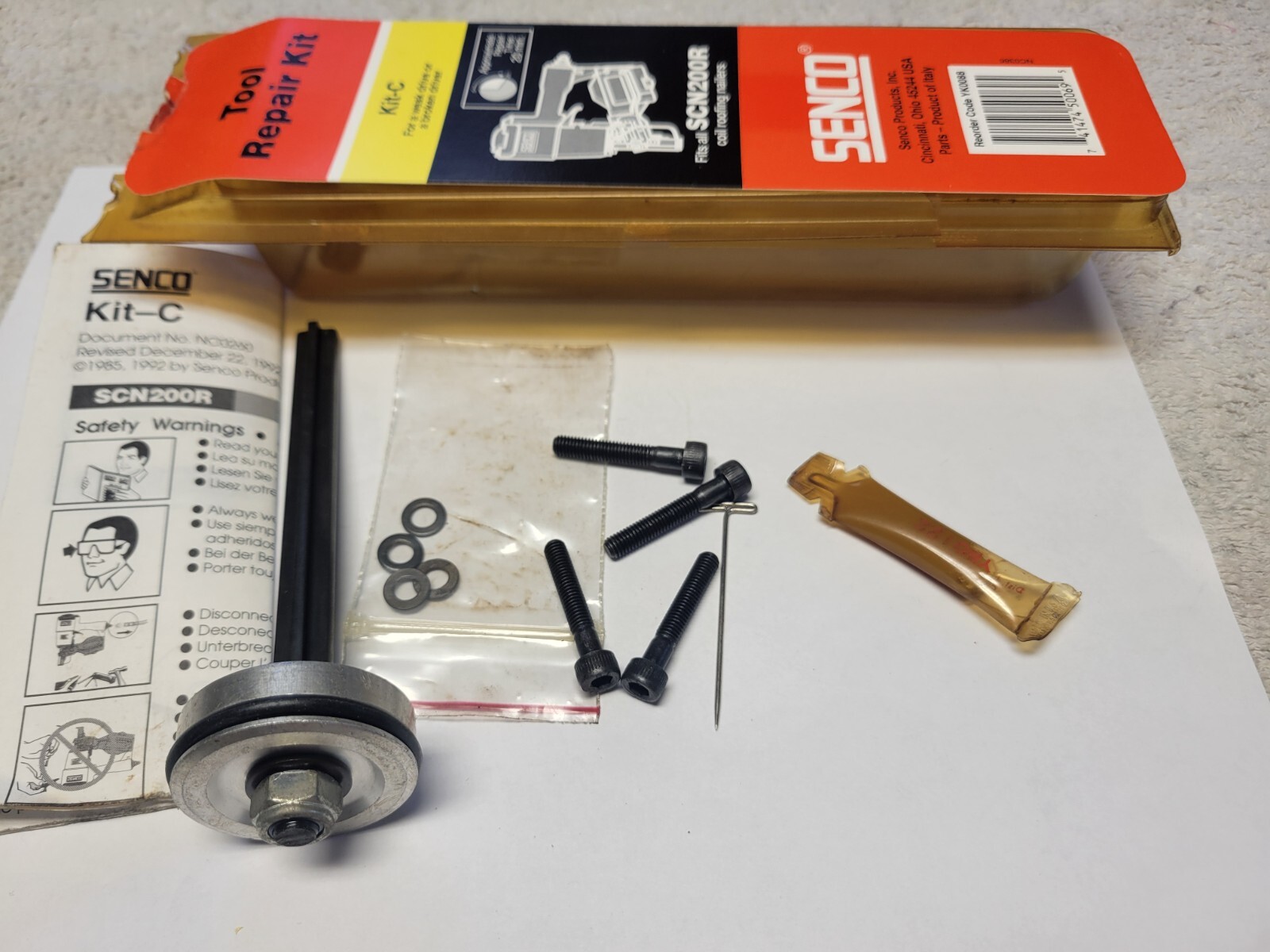 SENCO YK0088 OEM Driver Repair Kit C For SCN200R Roof Coil Nailer -New Old Stock gallery