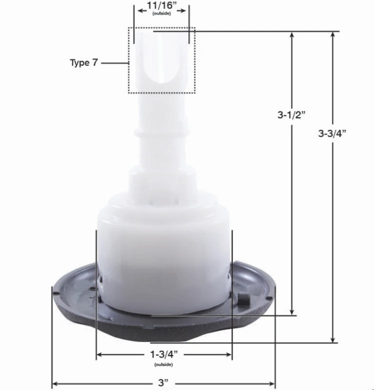 Sundance Spas OEM CMP Jet 3" Typhoon SS (23432-212-900) gallery