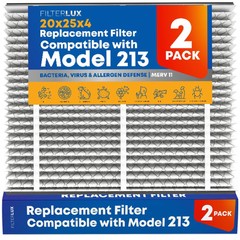 FilterLux Replacement Filters Compatible With AprilAire 213 (2 Pack)