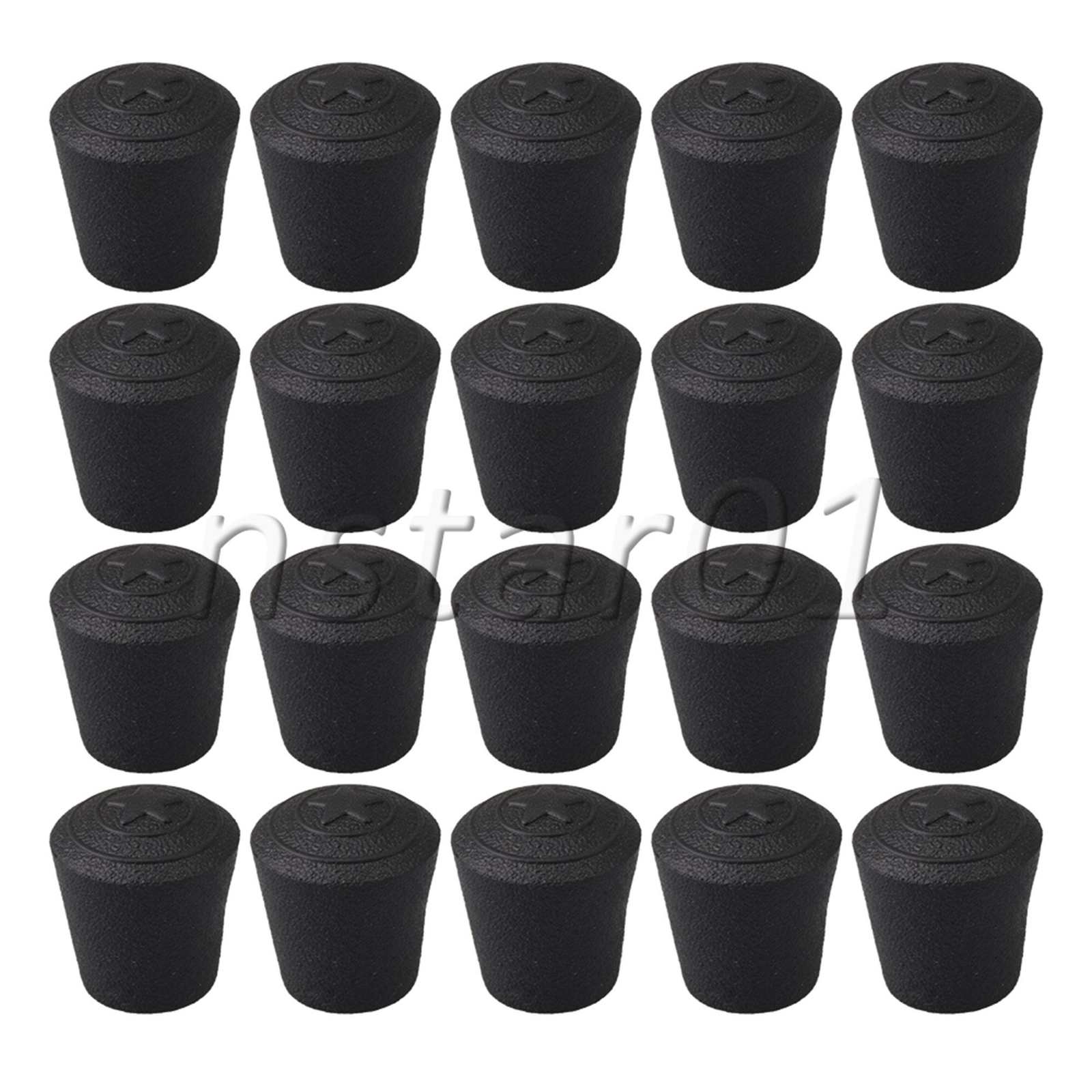 1cm Arc Shape Synthetic Rubber Table Chair Feet Defendor Pads Set of 20 Black gallery