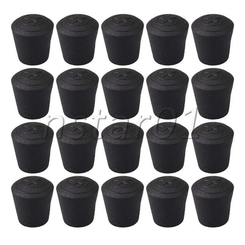 1cm Arc Shape Synthetic Rubber Table Chair Feet Defendor Pads Set of 20 Black gallery