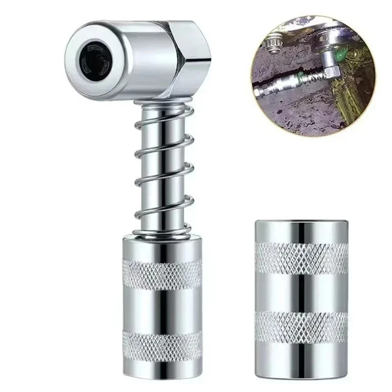 1 Set Grease Nozzle Adapter Grease Gun-Accessory 90 Degree Coupler Adapter Tool gallery