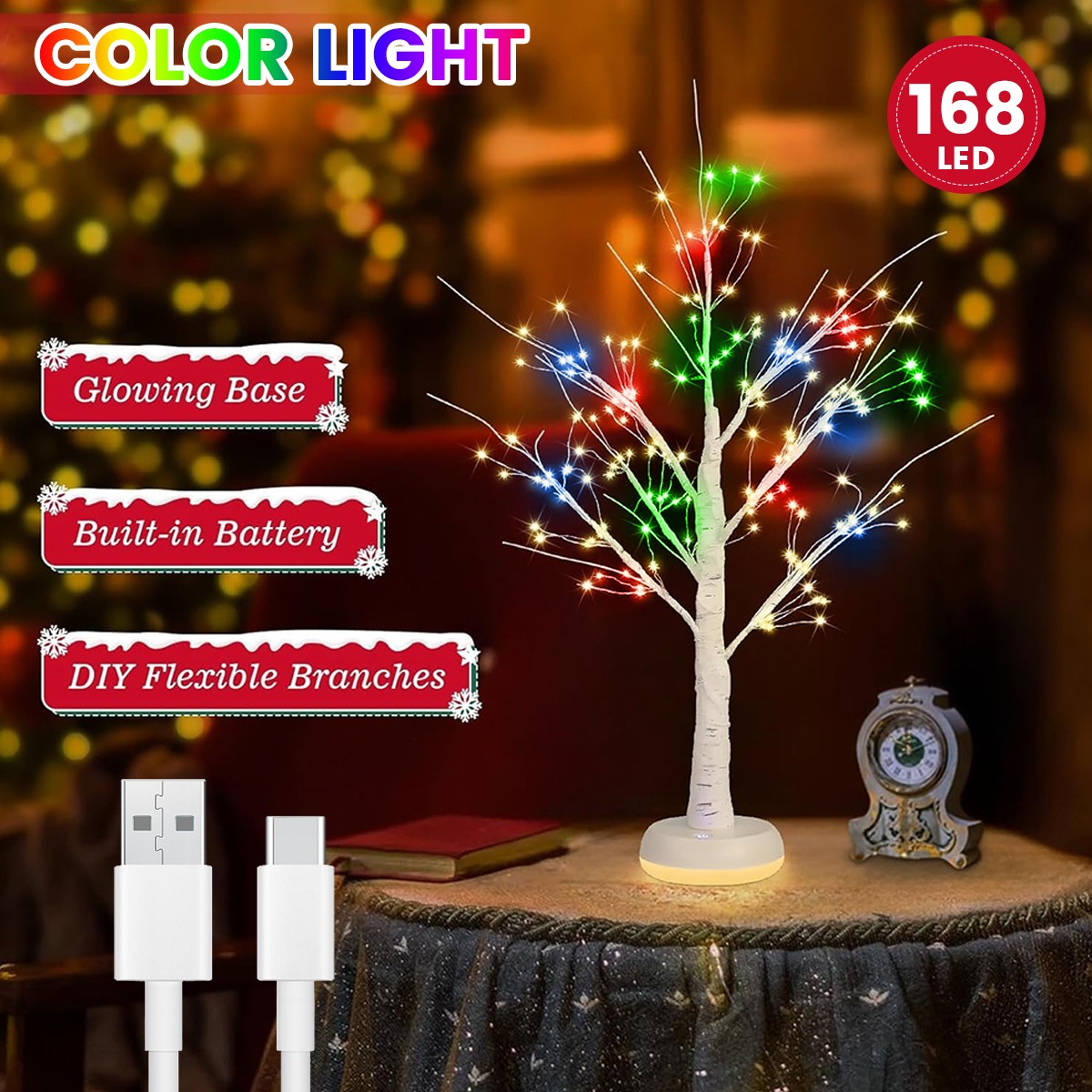 Lighted Birch Tree Fairy Lights Party Wedding Christmas Decor gallery