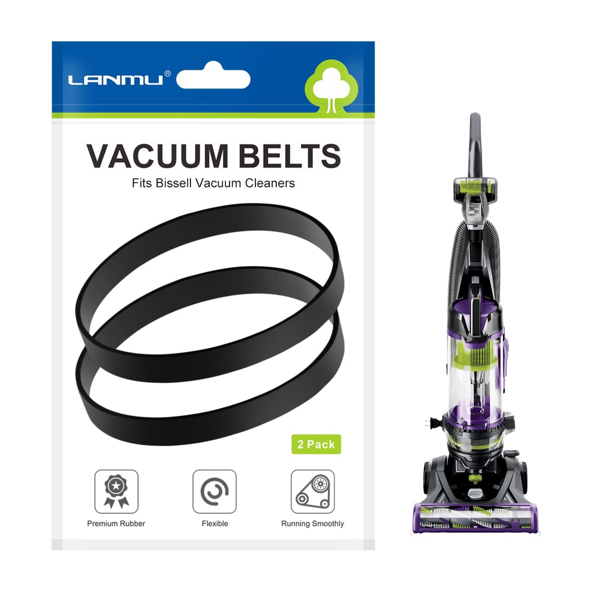 Replacement Belts for Bissell Powerlifter/CleanView Swivel Rewind Pet Vacuums gallery