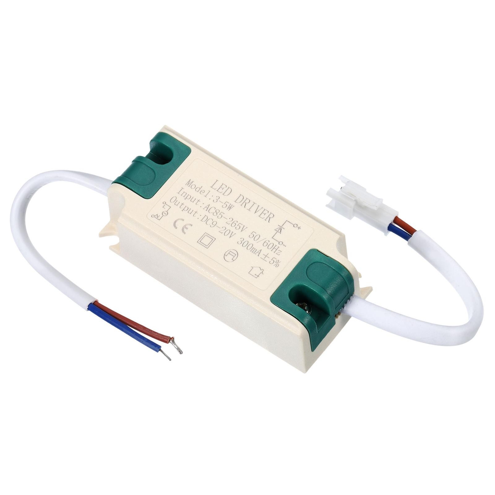 3-5W 300mA LED Driver AC 85-265V Output 9-20V DC Male Connector Transformer gallery
