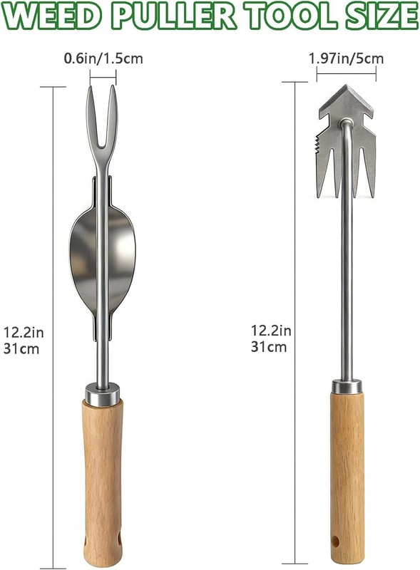 Weed Puller Tool, Weed Pulling Tool, Weeding Tools, Garden Tools, 2 Pack gallery