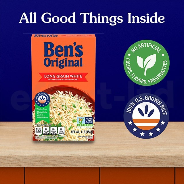 ORIGINAL Long Grain Converted Rice, Enriched White, 2 lb Pack gallery