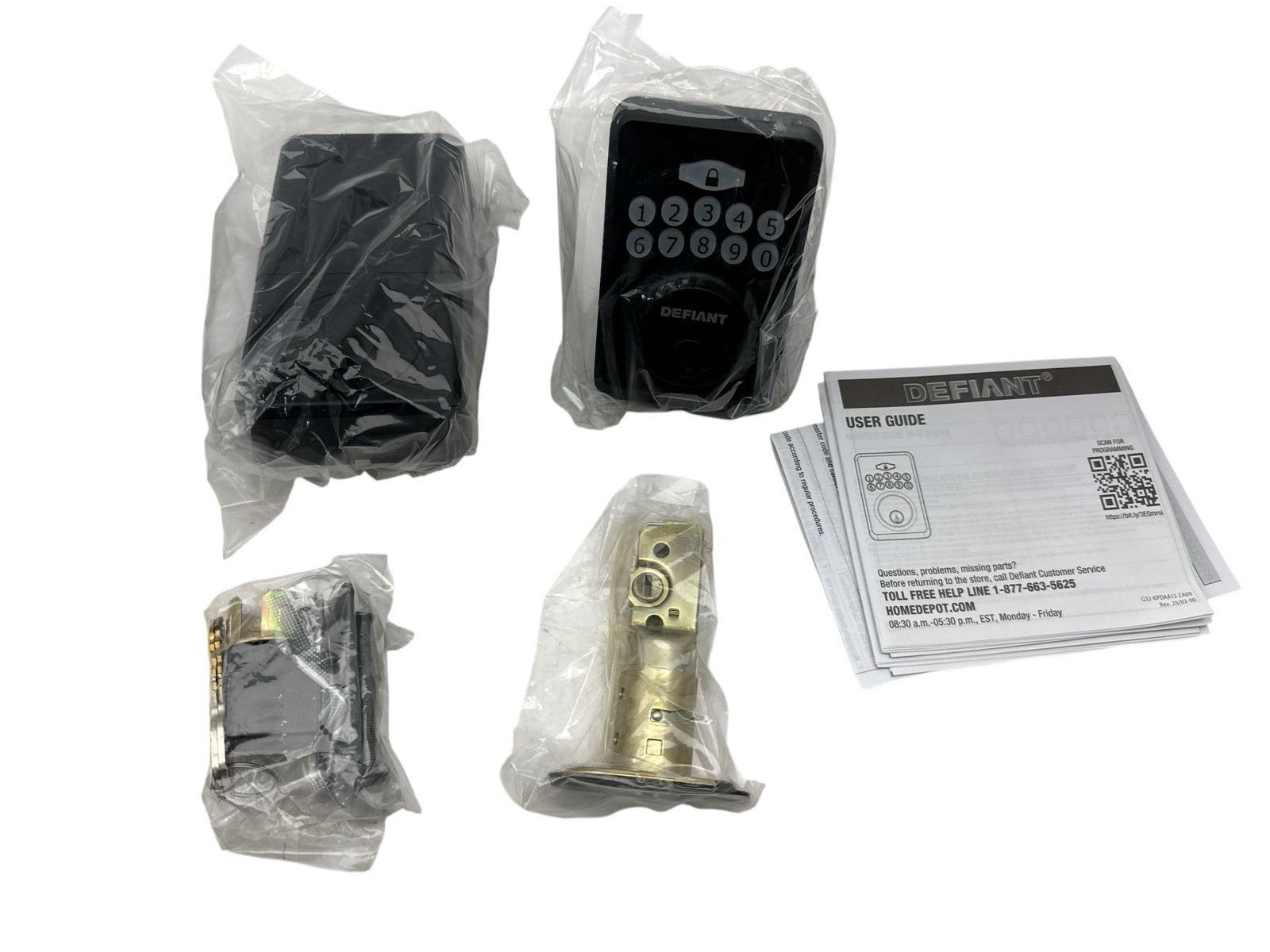 Defiant Keypad Deadbolt Matte Black Electronic Lock 1013 891 278 (OB) gallery