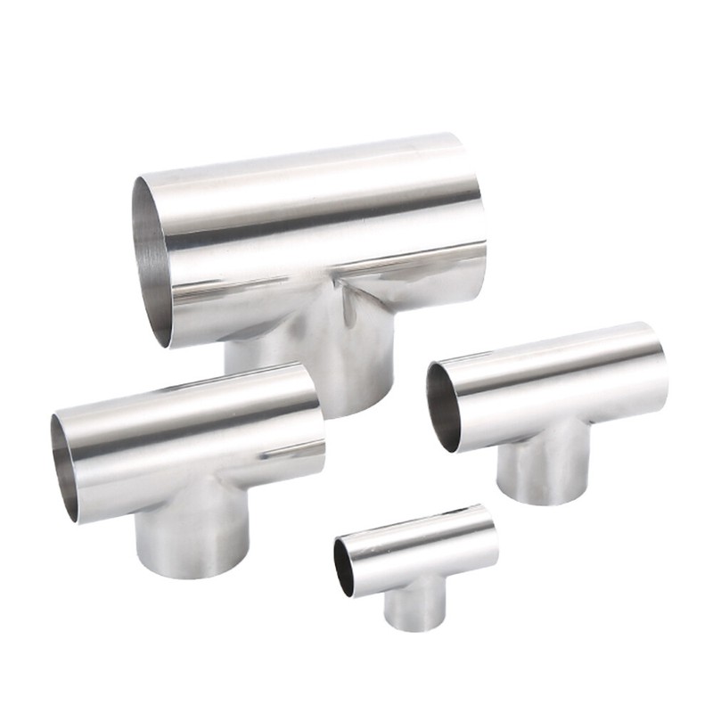 Stainless Steel Welded Equal Diameter Tee Exhaust T-Piece 19-159mm Pipe Fitting gallery
