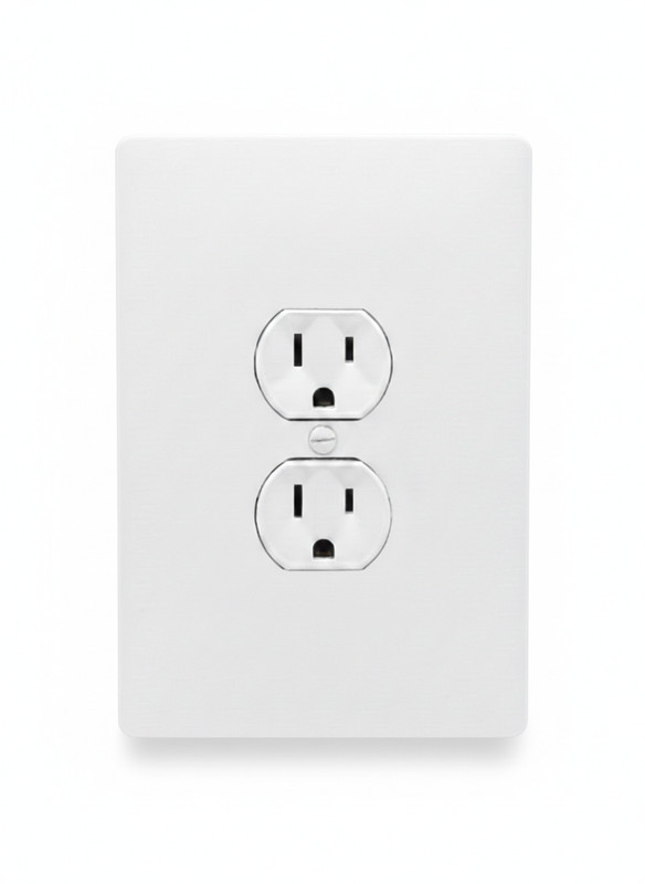 4"x6" Oversized Duplex Electric Outlet Cover, 1-Gang Wall Plate, Large, White gallery