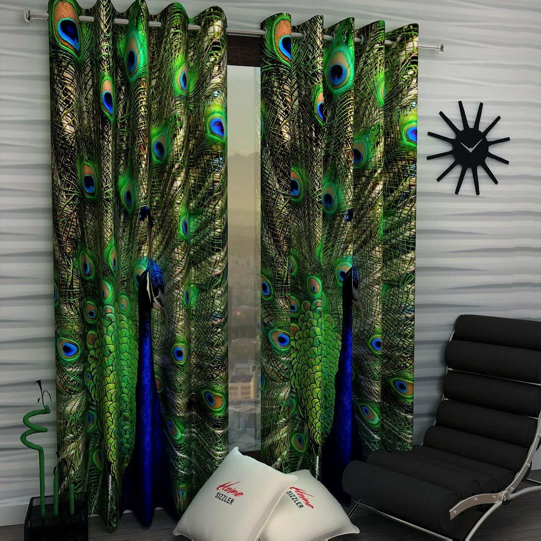 Digital Print Polyester Window Curtains 2 Piece 5 feet gallery