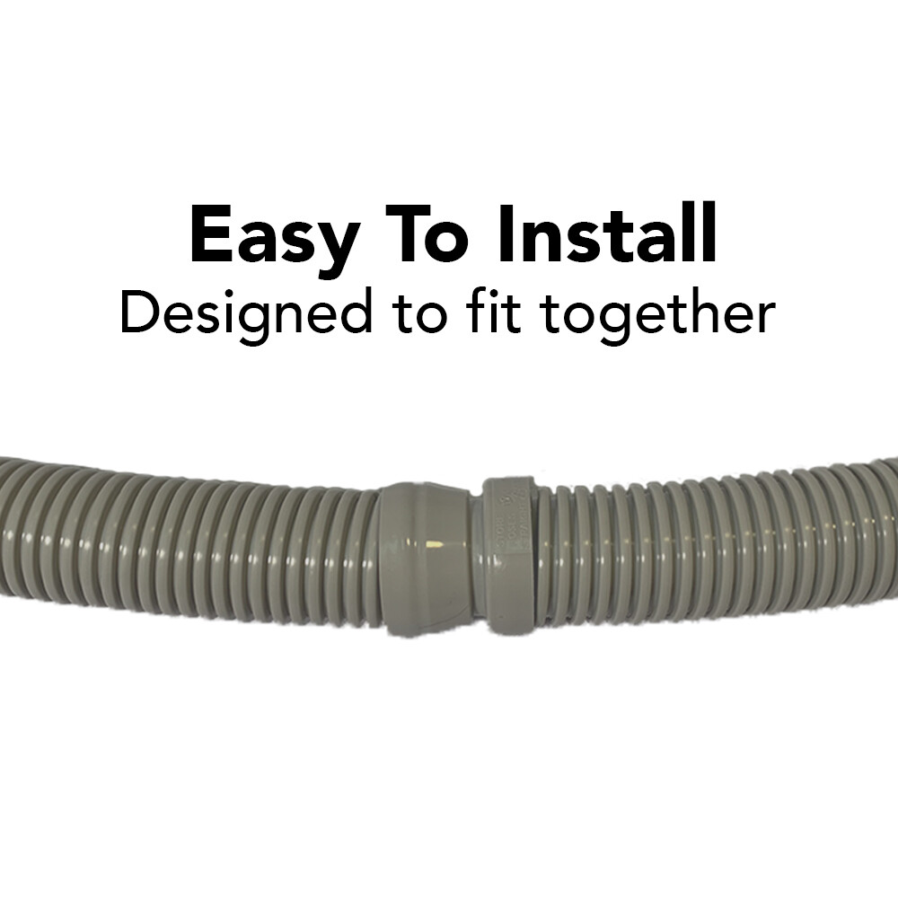 Puri Tech Vacuum Hose Navigator Pool Vac Ultra Aquabug 1.5in x 4ft Lt. Grey 9 pk gallery