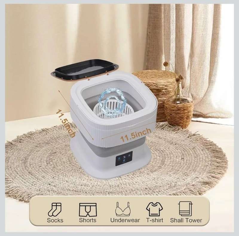 18L Portable Washing Machine Mini Compact Twin Tub Washer Spinner Open Box gallery