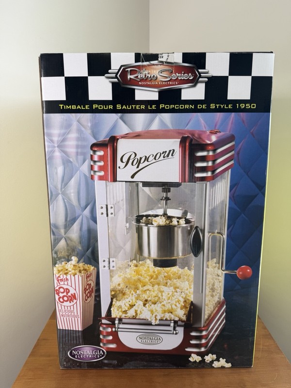 Kettle Popcorn Popper/Maker Nostalgia Tabletop Retro Series NEW - RKP630 gallery