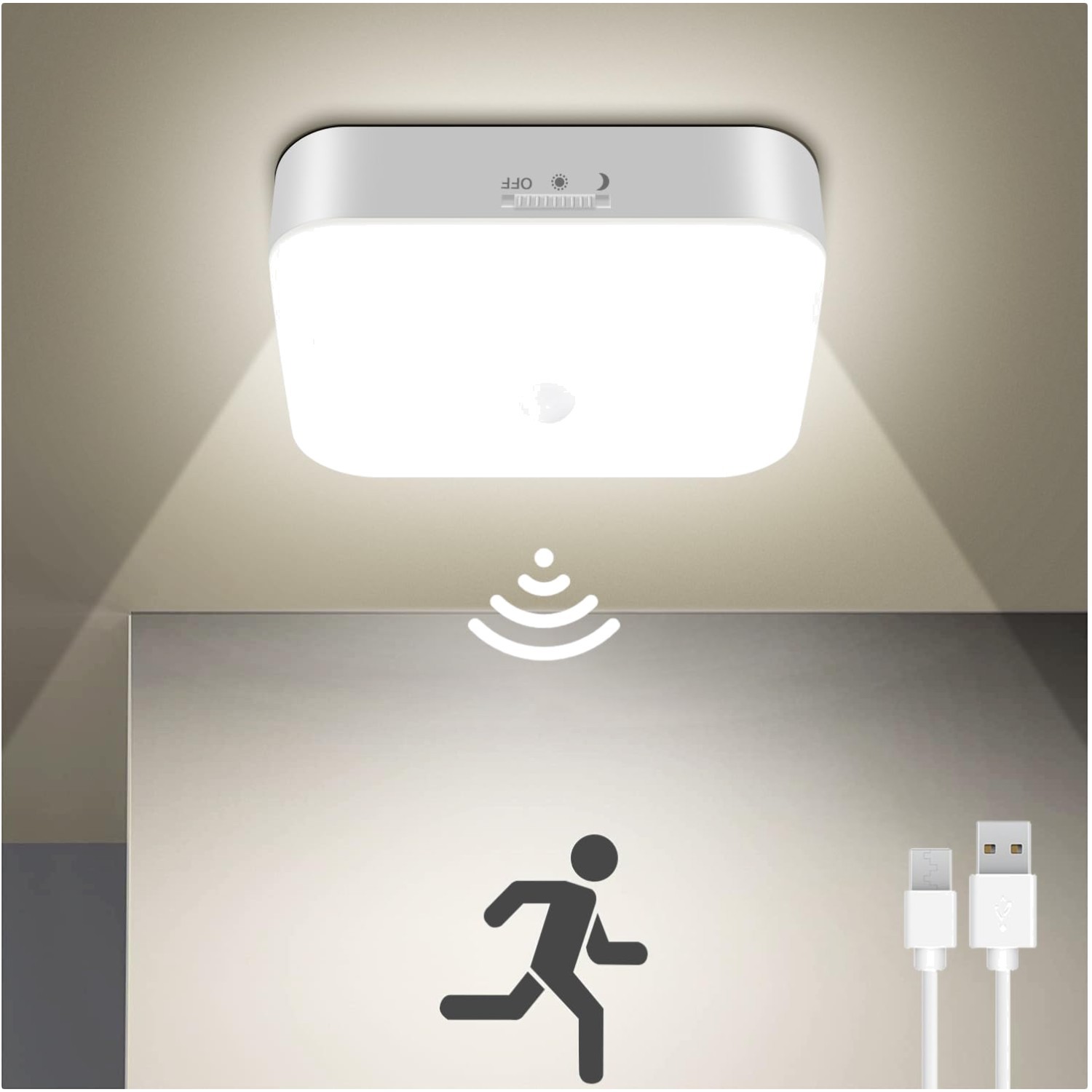 Versatile Rechargeable Motion Sensor LED Light – Ideal for Closet, Garage & More gallery