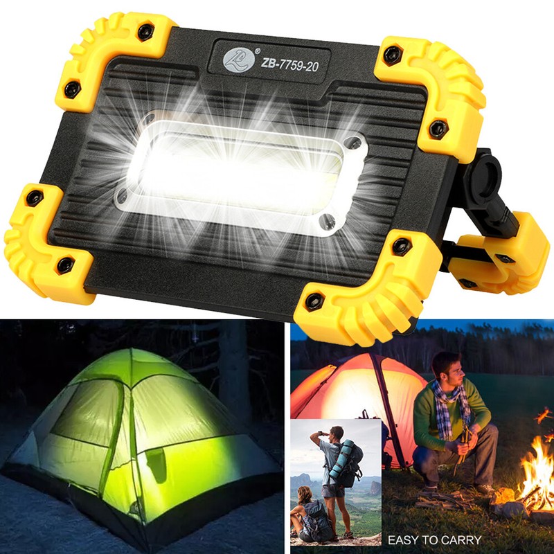 4Pcs LED COB Work Lights Spotlight Floodlight Rechargeable Emergency Flashlight gallery