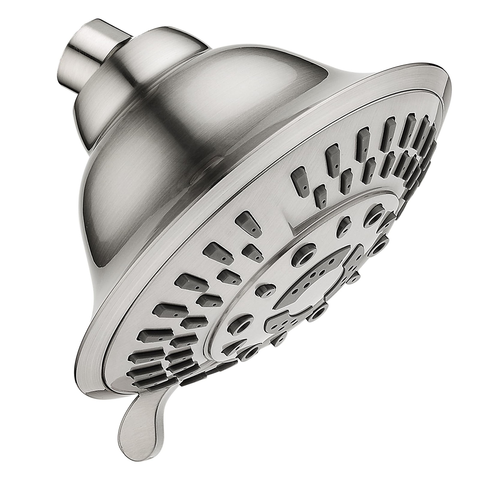 BRIGHT SHOWERS High Pressure Rain Shower Head, Fixed Shower Head with 5 Spray... gallery