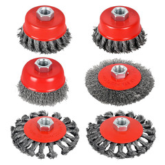 6-Piece, Angle Grinder Wire Wheel, 4 1/2″ Angle Grinder Attachments, Wire Wheel,