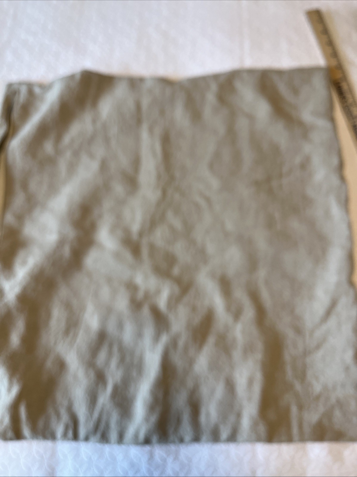 Crate & Barrel SKA Color Block Velvet Linen 23x23 Pillow Cover gallery
