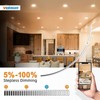 LED Recessed Light 6 Inch 12 Pack 5CCT 2700K-5000K Dimmable 1080LM VOLISUN Night gallery