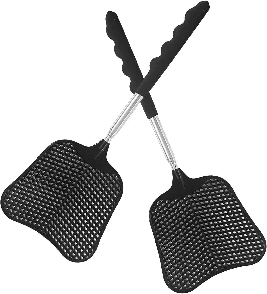 2 Pack Fly Swatters Heavy Duty Set, Telescopic Fly Swatter gallery