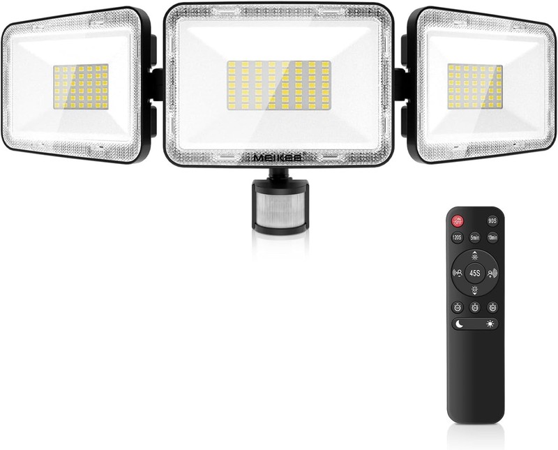 70W LED Spotlight with Motion Sensor Outdoor 6800LM 6500K Cool White Brightness E... gallery