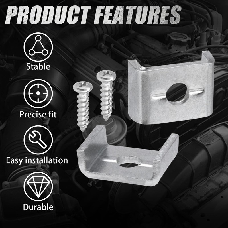 Universal Engine Speed Throttle Cable Casing C Clamp Fits Briggs 22372 2-Pack gallery