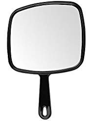Extra Large Hand Mirror with Handle, 9" W x 12" L, Multi-Purpose X-Large gallery