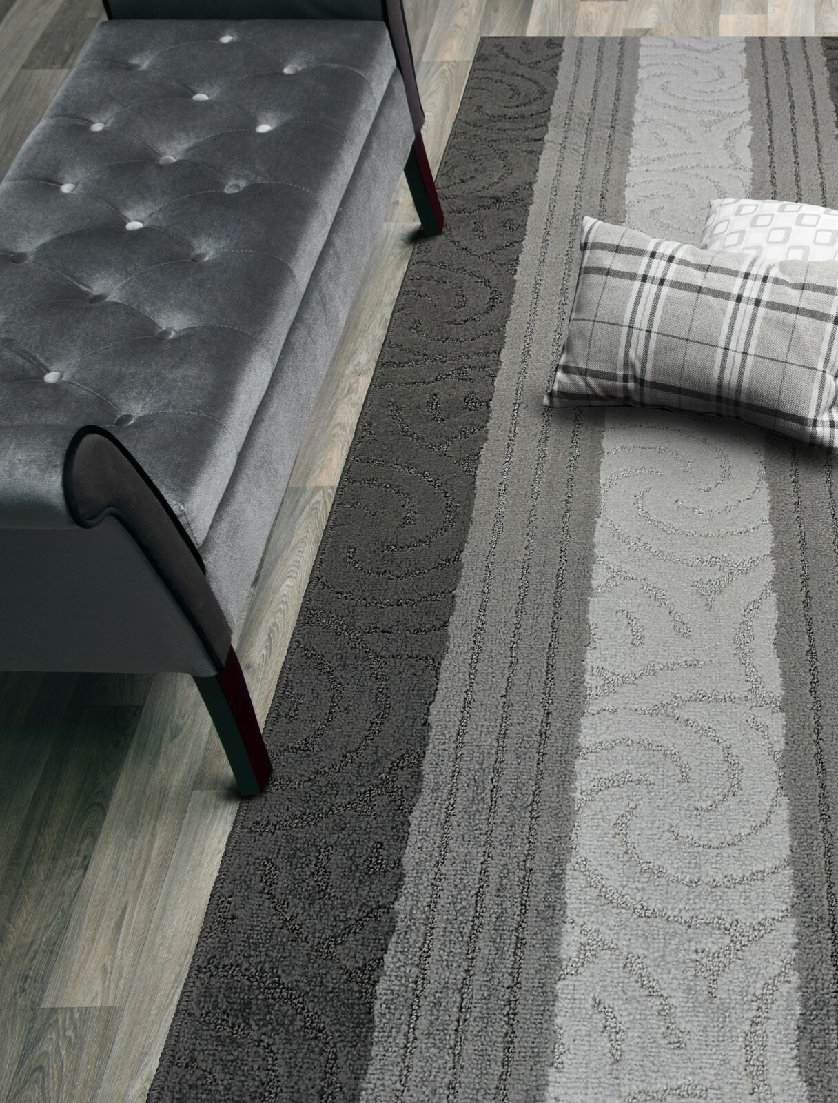 Custom Size Hallway Runner Rug, Slip Resistant, 26 Wide X Your Choice of Length gallery